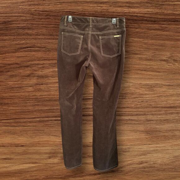 Michael Kors Women’s Corduroy Fashion Pants Brown Size 10 - Picture 2 of 12